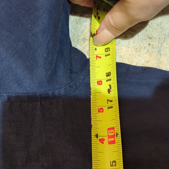 Lauren Ralph Lauren Dark Blue Linen Dress - Picture 9 of 13